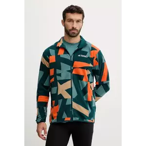 adidas TERREX hanorac în aer liber Multi culoarea verde, cu imprimeu, JM0137 imagine