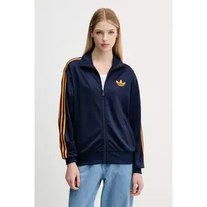 adidas Originals bluză Firebird culoarea bleumarin, cu imprimeu, JW1247 imagine