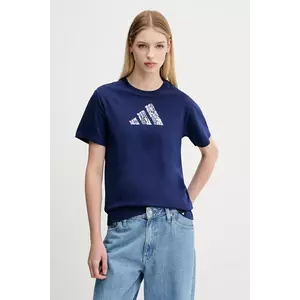 adidas tricou din bumbac culoarea bleumarin, JM4439 imagine