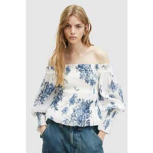 AllSaints hanorac din amestec de mătase LARA DEKORAH TOP modelator, WM552Z imagine