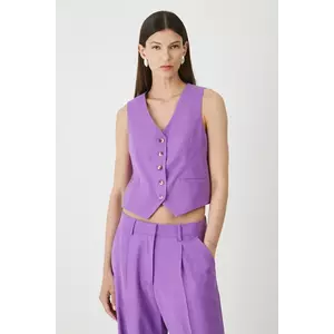 Medicine vestă culoarea violet, un singur rand de nasturi imagine