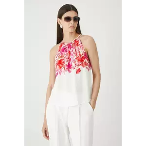 Medicine bluză culoarea alb, cu imprimeu imagine