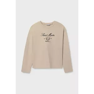 Mayoral longsleeve din bumbac culoarea bej, 7025 imagine