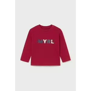Mayoral longsleeve din bumbac culoarea roșu, 108 imagine