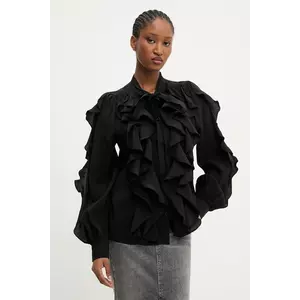 Answear.LAB bluza culoarea negru, neted imagine