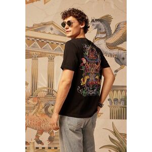 Medicine tricou din bumbac culoarea negru, cu imprimeu imagine