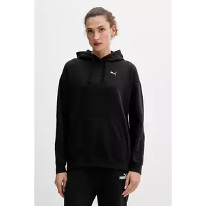 Puma bluză culoarea negru, cu glugă, cu imprimeu, 684976 imagine