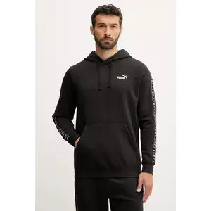 Puma bluză culoarea negru, cu glugă, cu imprimeu, 684675 imagine