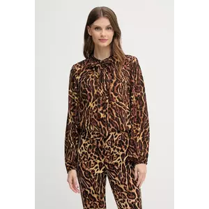 Joseph Ribkoff bluză culoarea maro, cu imprimeu, 253077 imagine