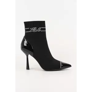 Karl Lagerfeld botine PANDARA culoarea negru, cu toc cui, KL31357 imagine