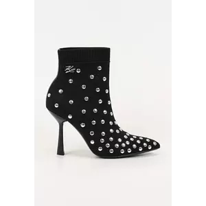 Karl Lagerfeld botine PANDARA culoarea negru, cu toc cui, KL31367 imagine