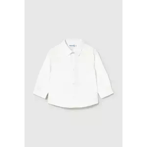 Mayoral cămașă din bumbac pentru bebeluși culoarea alb, 124 imagine