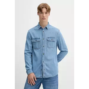 Tommy Jeans cămașă jeans cu guler clasic, regular, DM0DM21727 imagine