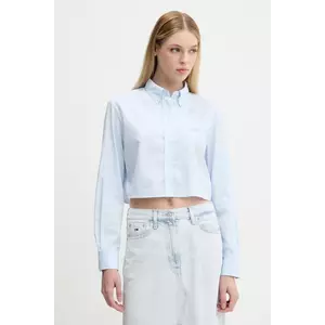 Tommy Jeans cămașă din bumbac cu guler clasic, slim, DW0DW21400 imagine