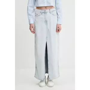 Tommy Jeans fustă jeans maxi, drept, DW0DW21069 imagine