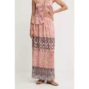 Morgan fustă culoarea portocaliu, midi, evazati, JONY.F imagine