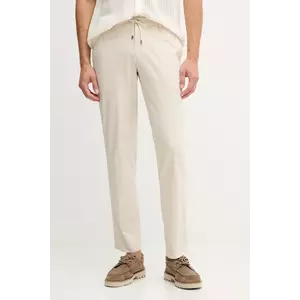 Hackett London pantaloni culoarea bej, mulata, HM2100009R imagine