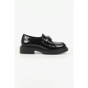 Karl Lagerfeld mocasini de piele MACIE culoarea negru, cu platforma, KL41217 imagine