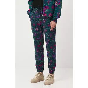 Medicine pantaloni de trening culoarea verde, cu imprimeu imagine