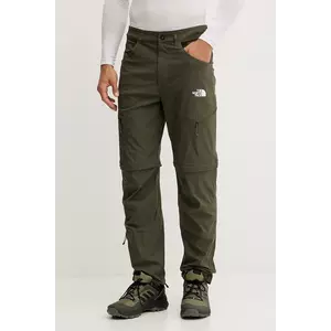 The North Face pantaloni de exterior Exploration culoarea verde, NF0A8EC321L1 imagine