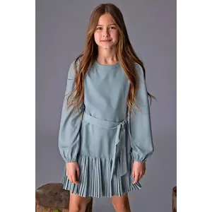 Mayoral rochie fete culoarea verde, midi, evazati, 7908 imagine