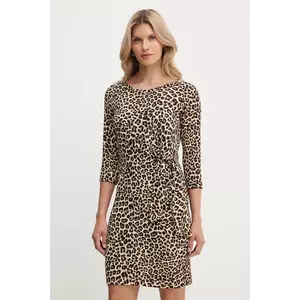 Morgan rochie culoarea maro, mini, evazati, RJOSY imagine