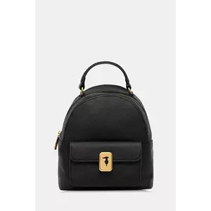 Trussardi ghiozdan de piele culoarea negru, mic, uni, Z607E106080N imagine