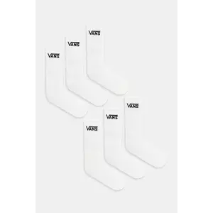 Vans șosete 6-pack culoarea alb, VN000QCBWHT1 imagine