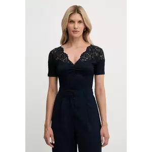 Morgan tricou culoarea bleumarin, DELINE imagine