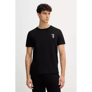 Trussardi tricou din bumbac culoarea negru, cu imprimeu, G0278200050N imagine