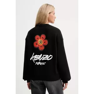 Kenzo hanorac de bumbac Kenzo x Futura culoarea negru, cu imprimeu, FF62SW4504MB imagine