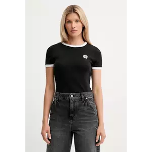 Kenzo tricou culoarea negru, FF52TS1564SJ imagine
