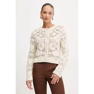 Morgan cardigan culoarea bej, MDAF imagine