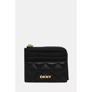 Dkny portofel de piele culoarea negru, R521KL12 imagine