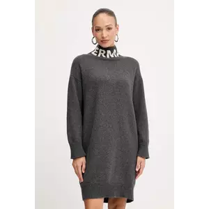 ERMANNO Firenze rochie din lână culoarea gri, mini, oversize, 57TQ026EO1 imagine