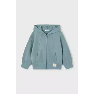Mayoral bluză copii culoarea verde, cu glugă, uni, 4449 imagine