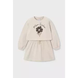Mayoral rochie si bluză copii culoarea bej, mini, drept, 4927 imagine