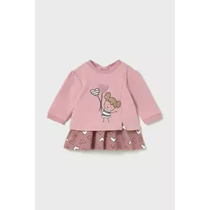 Mayoral Newborn rochie bebe culoarea roz, mini, evazați, 2833 imagine