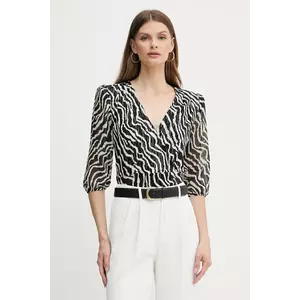 Morgan bluză culoarea negru, cu imprimeu, TRUDDY imagine