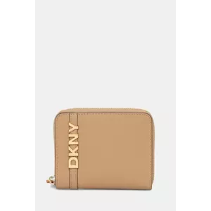 Dkny portofel de piele culoarea bej, R521KM25 imagine