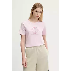 Converse tricou din bumbac culoarea roz, 10027752-A03 imagine