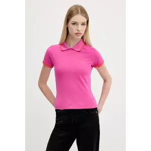 adidas Originals tricou polo Short Polo culoarea roz, JY3489 imagine