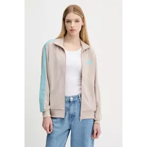 adidas Originals bluză Firebird culoarea maro, cu imprimeu, JX7864 imagine