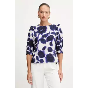 Morgan bluză culoarea bleumarin, cu imprimeu, ORIRO.F imagine