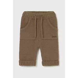 Mayoral Newborn pantaloni bebe culoarea maro, 2579 imagine