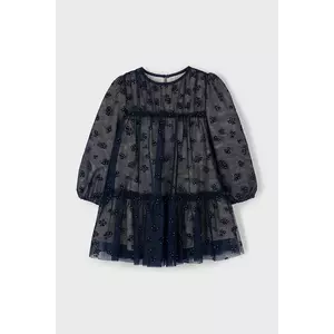Mayoral rochie fete culoarea bleumarin, mini, drept, 4919 imagine