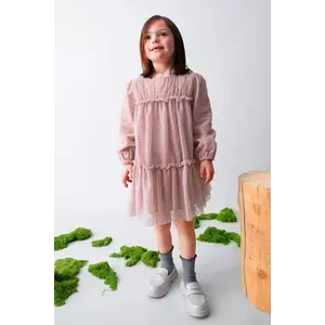 Mayoral rochie fete culoarea roz, mini, drept, 4919 imagine