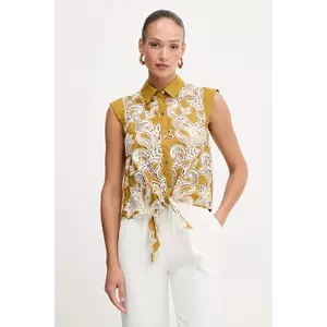 Morgan cămașă din bumbac culoarea verde, cu guler clasic, regular, COILA imagine