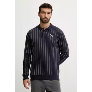 Puma bluză culoarea bleumarin, cu imprimeu, 688216 imagine