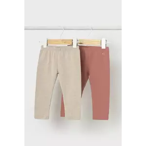 Mayoral leggins copii 2-pack culoarea gri, uni, 702 imagine